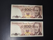 100 zł 1988 r rzadka seria RG 