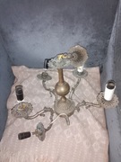 Stary żyrandol mosiężny 