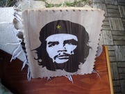 obrazek wypalony w drewnie, Che Guevara, Fajne na prezent