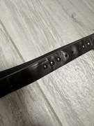 Cienki pasek ciemny brąz dżety