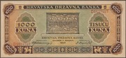 Chorwacja 1000 kuna 1943 - D - stan bankowy UNC