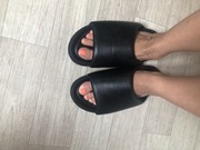 Klapki h&m 39 25 cm czarne jak nowe