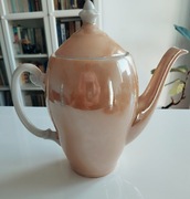 Dzbanek opalizujący, perłowo - pomarańczowy,  Porcelana Włocławek 