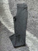 Szare grafitowe legginsy dla dziewczynki 146