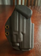 Kabura OWB do Glock G17/19 + latarka TLR-7 - kydex czekoladowy