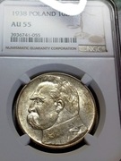 10 zł Piłsudski 1938 NGC AU 55 