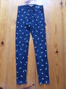 legginsy H&M 122/128 dziurka przy kolanie