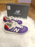 New Balance 574 sneakersy damskie fioletowe w rozmiarze 37,5