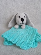 Przytulanka kocyk z misiem rękodzieło prezent 