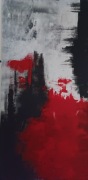 Abstrakcja z motywem czerwieni 140x70