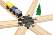 Skrzyżowanie 6 torów systemu BRIO, Ikea LILLABO