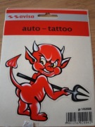 Naklejka samochodowa diabeł Auto - tatoo