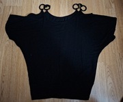 Bluzka nietoperz 38 odkryte ramię kółka st. b.db + OPAKOWANIE na PREZENT