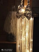 Lampion Abażur Makrama Handmade Eko Bawełna