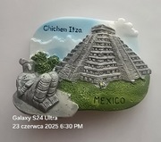 Magnes na lodówkę ceramiczny MEXICO CHICHEN ITZA Piramida. Meksyk. (20)