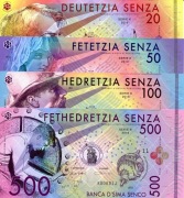 Banknoty fantazyjne Sima Senco repliki.