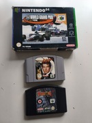 Oryginalne kartridże na konsolę Nintendo 64 F1 Grand Prix, Turok 2  i  007