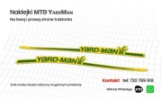 Naklejki nalepki kosiarki traktorka MTD YARDMAN