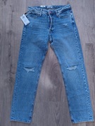 Spodnie męskie jeansy Jack Jones Chris relaxed z dziurami dżinsy nowe 31/34