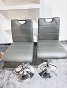 Hoker barowe, hokery barowe, szare, regulowane