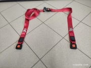 Pas biodrowy do przypięcia osoby na wózku inwalidzkim w aucie AMF Bruns.