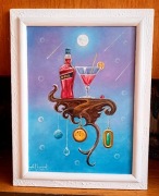 "SURREALIZM MAGICZNY -OBRAZ OLEJNY NA PŁÓTNIE 48x38ANDRZEJ KACZMAREK 