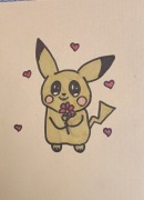 Pikachu rysunek A5