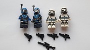 LEGO star wars minifig, Mandaloriańscy wojownicy, Komandorzy Imp, 4szt