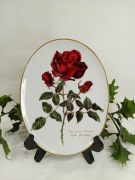 Talerz porcelanowy kolekcjonerski Róże Index Bradex 