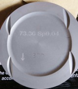 4 nowe tłoki Opel Astra H  silnik ECOTEC 1.4 90 KM 16 V  Z14XE