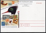 RYBNIK - Zjazd Śląskich Filatelistów PZF 2001r. kartka, ptaki.