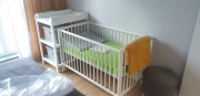 Łóżeczko dziecięce IKEA Gulliver 60x120 białe z materacem