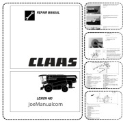 CLAAS Lexion 480 Repair Manual Instrukcja serwisowa naprawcza kombajnu