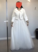 Bolerko ślubne białe 