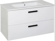 NOWA szafka podumywalkowa pod umywalkę SENIA 80cm czarne uchwyty ASTOR