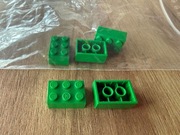 LEGO 3002 zielony 2x3 5 szt.