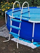 Drabinka do basenu stalową rama 3 stopniowa 135cm HECHT