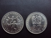 Monety 20zł Międzynar. Dzień dziecka z 1979r. foto