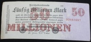"Ros.97 c  ( 8cyfr ) 50 Mio.Mark  25.7.1923. ....za 9,99 zł"