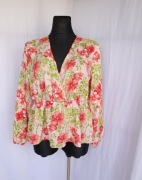 Shein kopertowa wiosenna bluzka w kwiaty