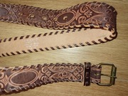 SKÓRZANY PAS WYTŁACZANY DŁUGOŚĆ 100 CM