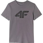 Nowy! T-shirt 4F męski M ciemno szary duże logo 