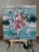 Kartka ręcznie robiona sztalugowa typu okiennica