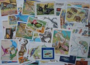 FAUNA 50 różnych bloków** ze zwierzętami, jeden blok za złotówkę