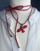 Naszyjnik czoker z ptakiem, gołąbka, gorlyca