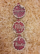 Bombka zawiesszka 3D Boże Narodzenie grawer laserowy