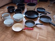 Zestaw garnków i patelni – komplet ze zdjęć, cena za całość
