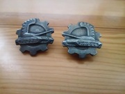 Oryginalne korpusówki Wojsk Pancernych PRL / LWP (Elektromet Poznań)