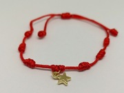 Bransoletka „Złota Gwiazdka” na czerwonym sznurku