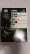 NOWE ORYGINALNE TUSZE HP 364 3070 3520 5520 CMYK KOMPLET 2025